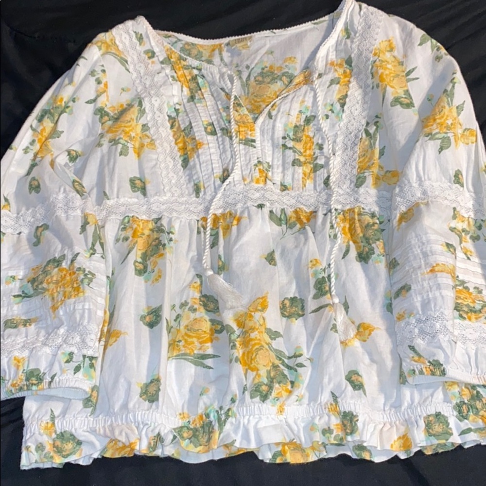 Boho Floral Blouse